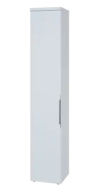 SIN 6 - 4D kancelářská skříň, 1-dveřová, levá, 2170x400x400, bílá